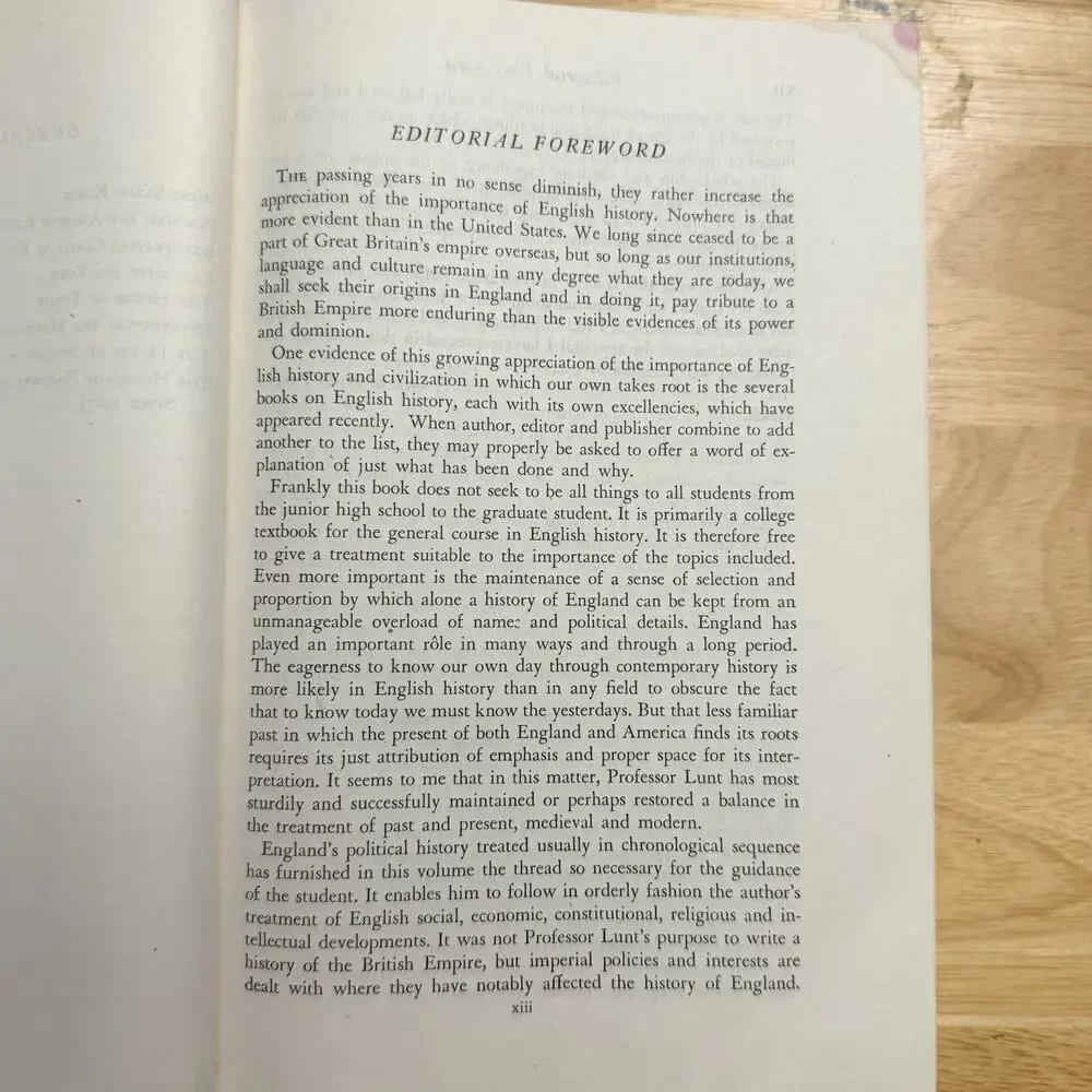 History Of England Harpers Historical Series Hardcover Book By WE Lunt 1945 - Picture 12 of 16